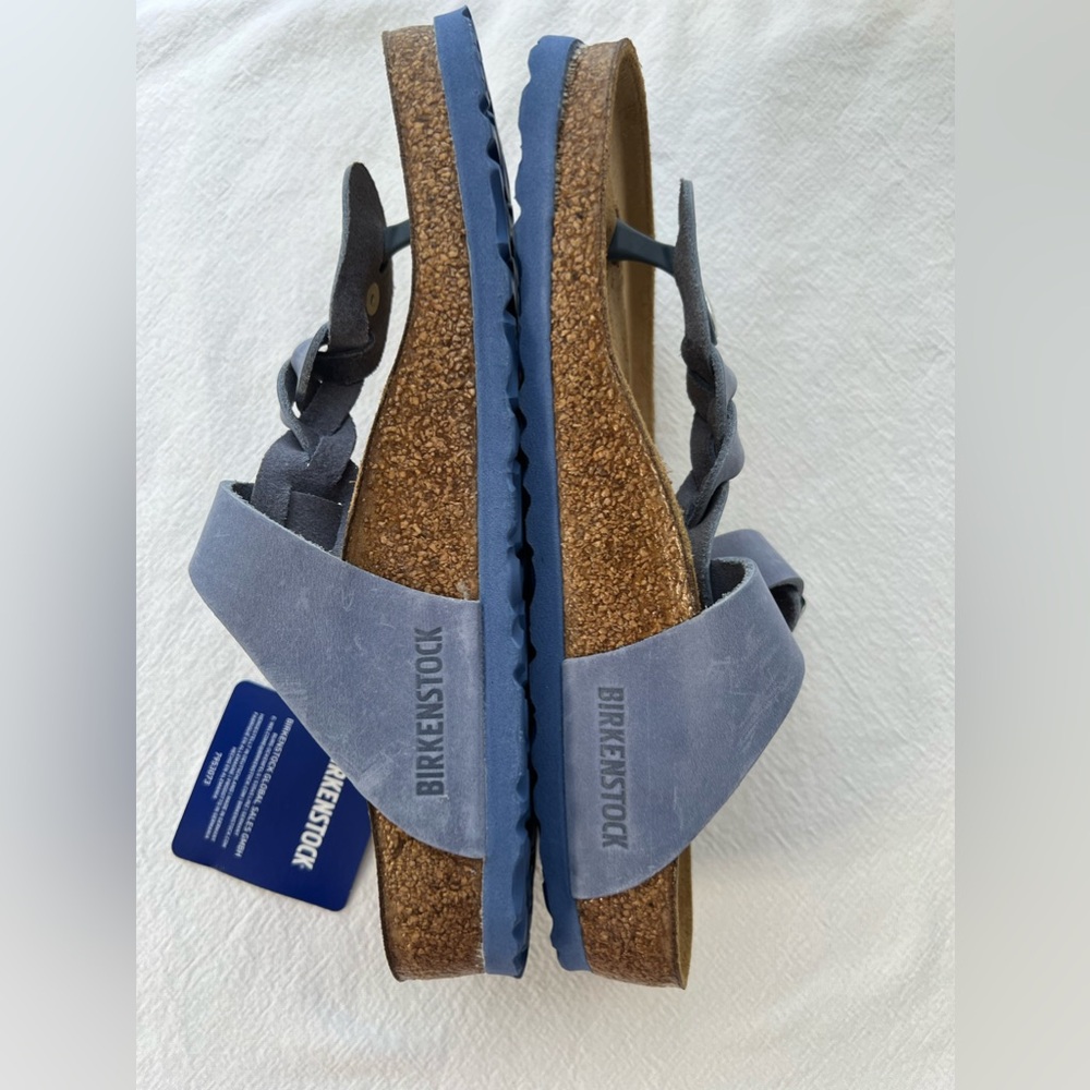 Birkenstock Oiled Leather Gizah Braided size 37 New - Picture 6 of 6